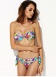 Color printing Fashion bra moderate rise Bikini suit